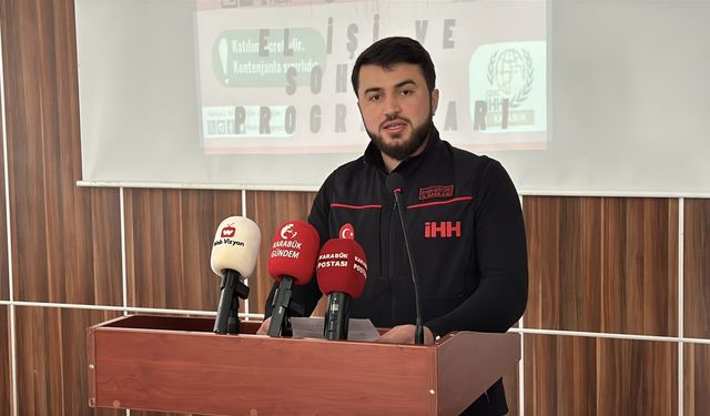 Karabük'te İHH'nın 2024 yılı faaliyetleri anlatıldı