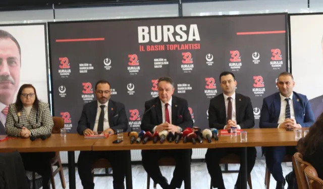 BBP 32'nci yılında Bursa'da gazetecilerle buluştu