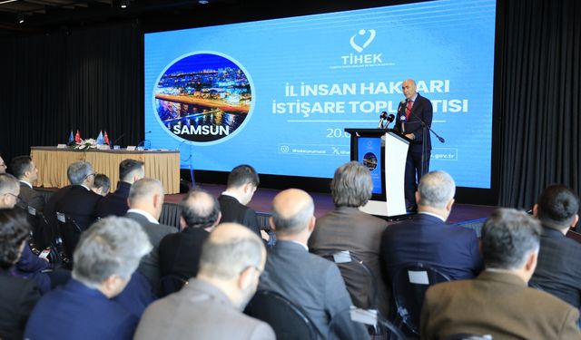 TİHEK İkinci Başkanı Tiryaki, Samsun'da İl İnsan Hakları İstişare Toplantısı'nda konuştu: