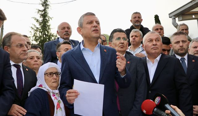 CHP Genel Başkanı Özel, Trabzon'da konuştu: