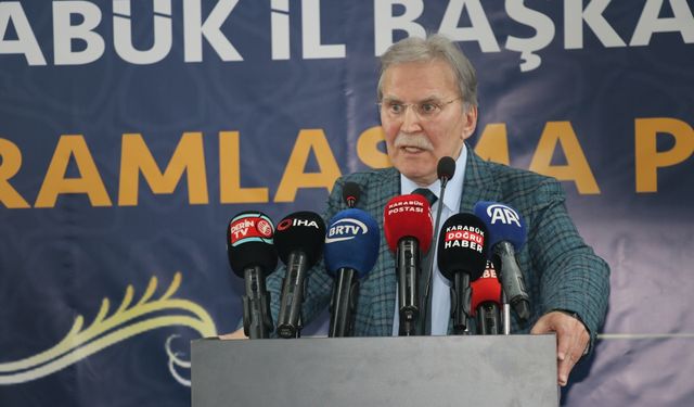 Cumhurbaşkanlığı YİK üyesi Şahin, Karabük'te bayramlaşma programında konuştu: