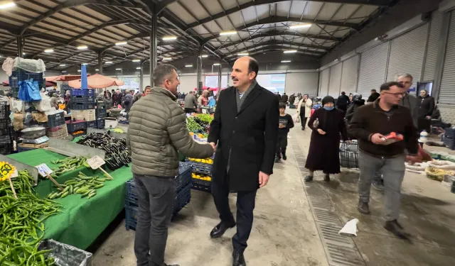 Konya'da Büyük Sinan Semt Pazarı'na Başkan Altay'dan ziyaret