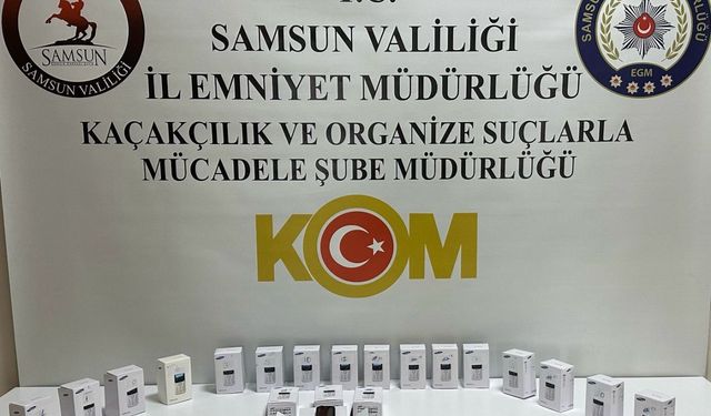 Samsun'da kaçakçılık operasyonunda 2 zanlı yakalandı