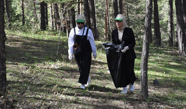 Gümüşhane, Artvin ve Ordu'da doğada çevre temizliği yapıldı