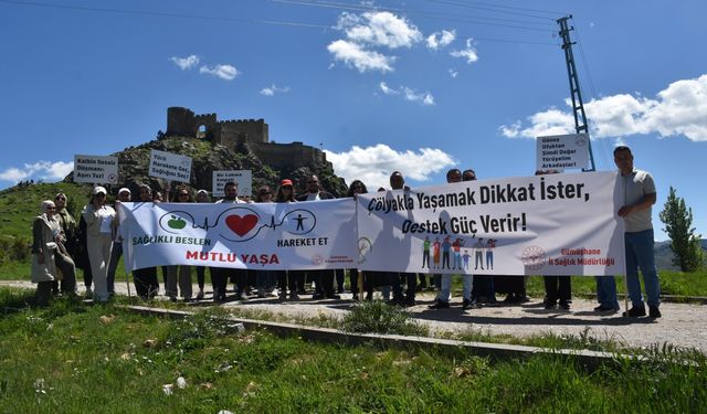 Gümüşhane'de "Sağlık İçin Hareket Et Günü" etkinlikleri kapsamında yürüyüş yapıldı