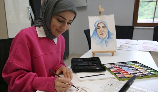 Rize'de şehit annelerine portreleri hediye edilecek