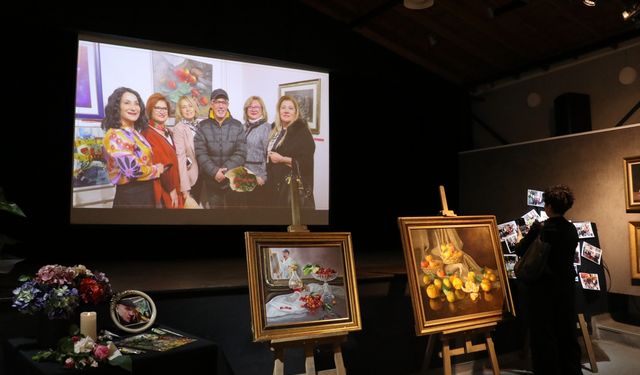 Trabzon'da Ressam Abit Güner anısına resim sergisi açıldı