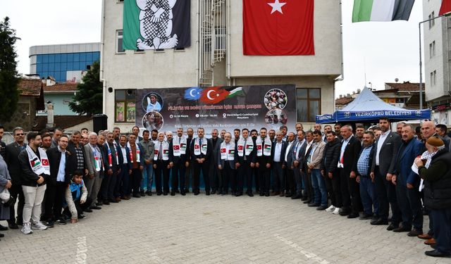 Vezirköprü’de Filistin ve Doğu Türkistan yararına kermes açıldı
