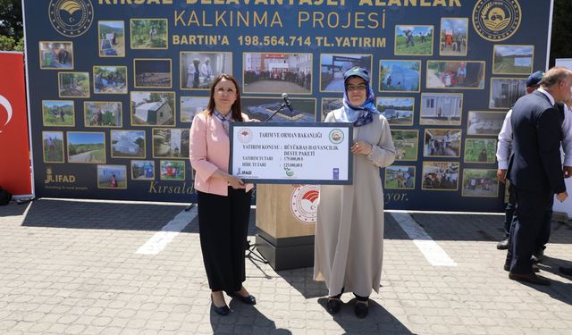 Bartın'da makine ve ekipman dağıtım töreni düzenlendi