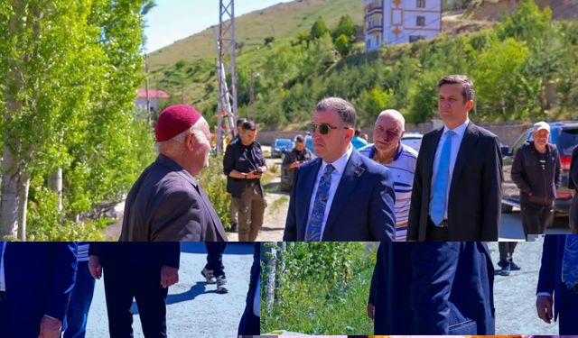 Bayburt Valisi Mustafa Eldivan'dan köylere ziyaret