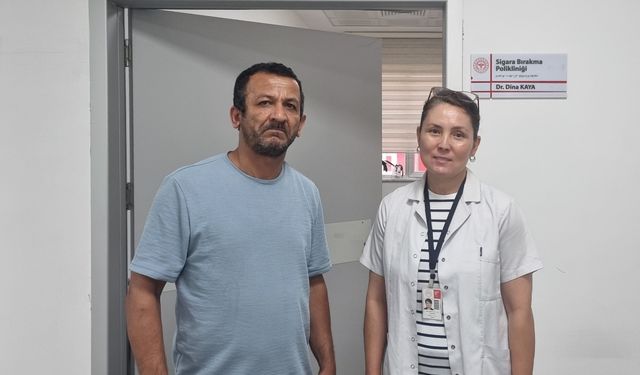 25 yıldır kullandığı sigarayı Sağlıklı Hayat Merkezinde bıraktı