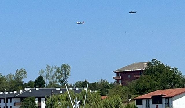 ZONGULDAK'A ÇOK SAYIDA HELİKOPTER İNİYOR