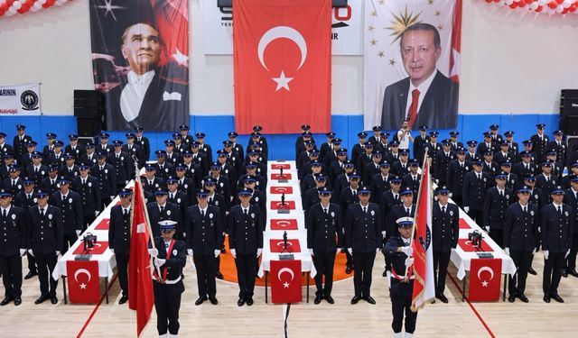 Amasya POMEM'deki eğitimlerini tamamlayan polis adayları yemin etti