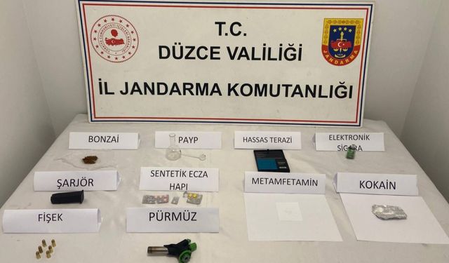Düzce'de uyuşturucu operasyonunda 1 şüpheli tutuklandı