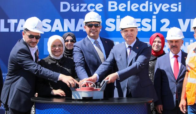 Düzce'de yeni sanayi sitesinin 2. ve 3. etabının temeli atıldı