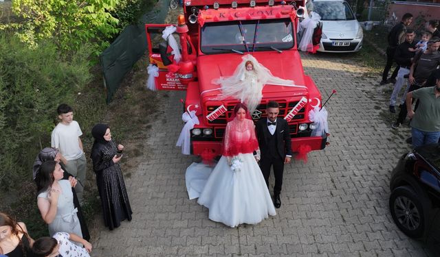Düzceli kamyon sürücüsü, ekmek teknesini gelin arabası yaptı