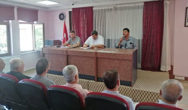 Gümüşhacıköy İlçe Müftülüğünde temmuz ayı personel toplantısı yapıldı