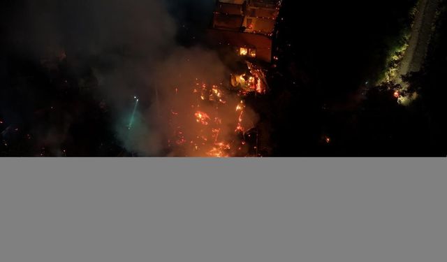 GÜNCELLEME - Bolu'nun Mudurnu ilçesinde çıkan yangın kontrol altına alındı