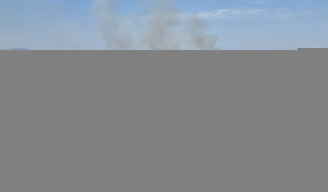 İzmir'in Buca ilçesinde çıkan orman yangınına müdahale ediliyor