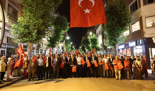 Merzifon’da Demokrasi ve Milli Birlik Yürüyüşü düzenlendi
