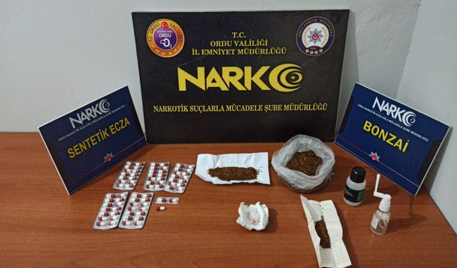 Ordu'da uyuşturucu operasyonlarında yakalanan 4 zanlı tutuklandı