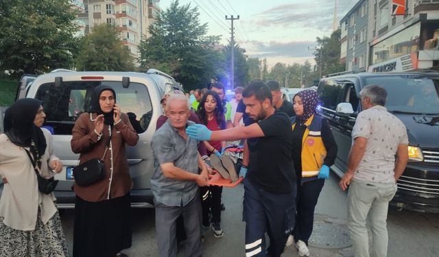 Çarşamba'da hafif ticari aracın çarptığı kadın yaralandı