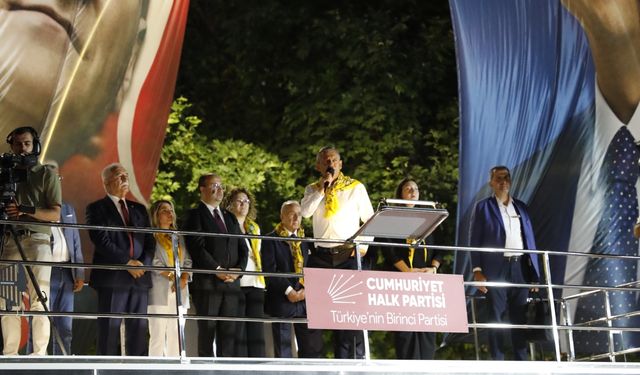 CHP Genel Başkanı Özel, partisinin Tokat mitinginde konuştu: