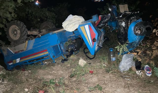 Ordu'da tarım aracının şarampole devrildiği kazada 4 kişi öldü, 3 kişi yaralandı