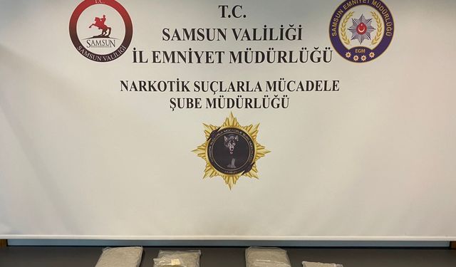 Samsun'da düzenlenen uyuşturucu operasyonunda 2 şüpheli yakalandı