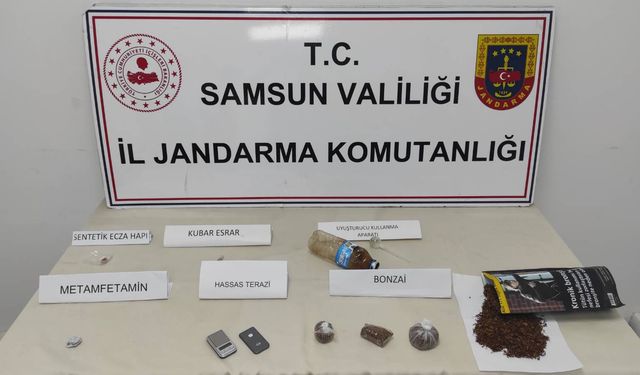 Samsun'da uyuşturucu operasyonunda 1 zanlı yakalandı