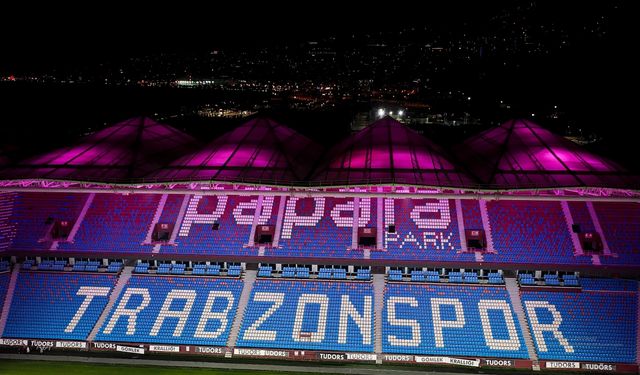 Trabzonspor'un maçlarını oynadığı Papara Park'ta ışıklandırma ve ses sistemi yenilendi