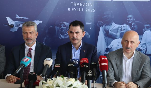 Çevre, Şehircilik ve İklim Değişikliği Bakanı Murat Kurum, Trabzon'da konuştu: