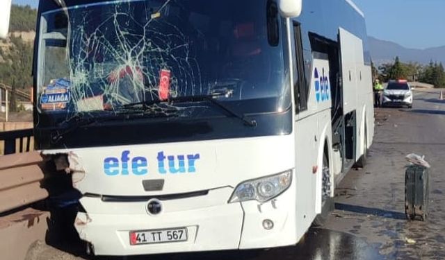 BARİYERE ÇARPTI...