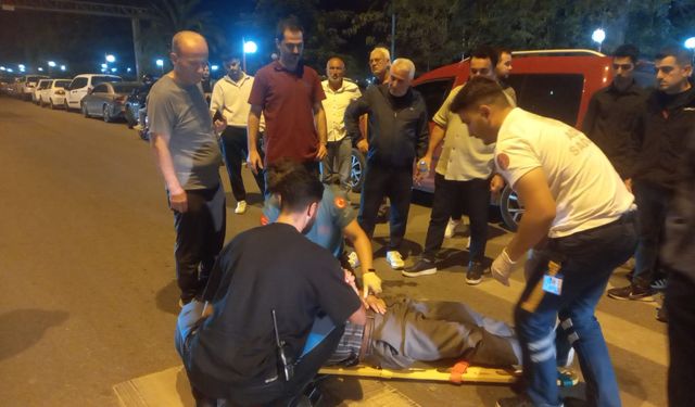 SAHİLDE TRAFİK KAZASI