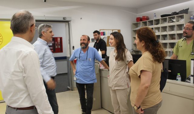 ACİLLERE VE 112 İSTASYONLARINA GECE DENETİMİ