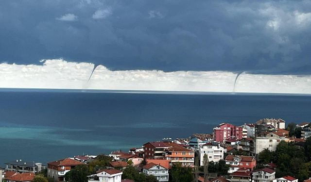 DENİZDE HORTUM OLUŞTU