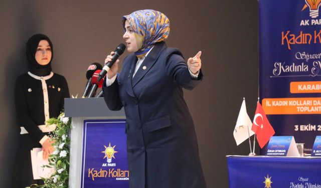 AK Parti Genel Merkez Kadın Kolları Başkanı Ercan, Karabük'te konuştu: