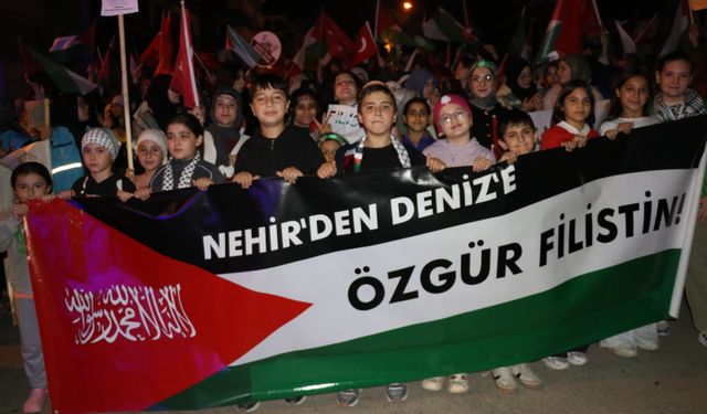 Amasya'da İsrail'in Gazze'ye saldırıları protesto edildi