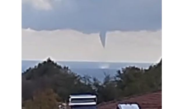 KANDİLLİ'DE HORTUM OLUŞTU