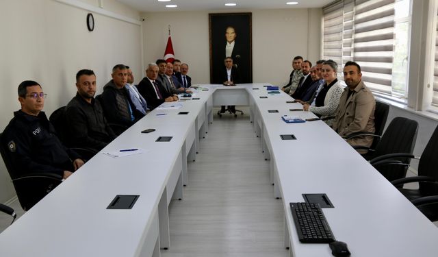 Merzifon'da Cumhuriyet Bayramı 102. yıl kutlamaları hazırlık toplantısı yapıldı