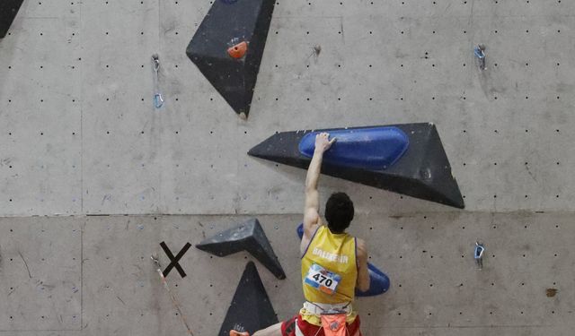 Milli tırmanış sporcusu Muhammed Oğuz'un hedefi olimpiyata katılmak