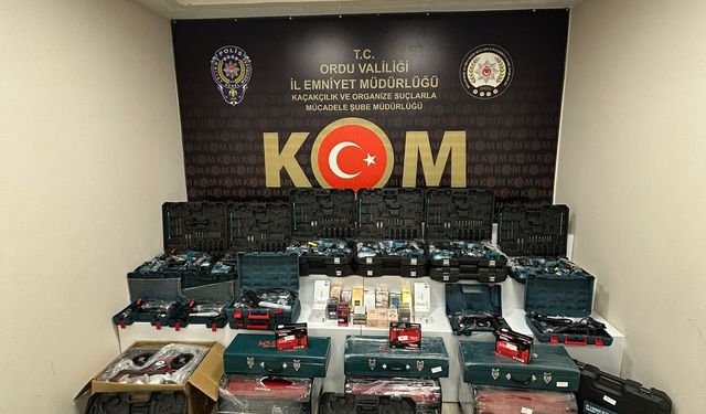 Ordu'da kaçakçılık operasyonunda 230 kilogram tütün ele geçirildi