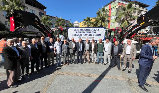 Salıpazarı Belediyesine 2 yeni iş makinesi alındı