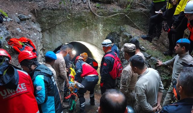 Samsun'da 3 gündür kayıp olan kişi menfezde bitkin halde bulundu