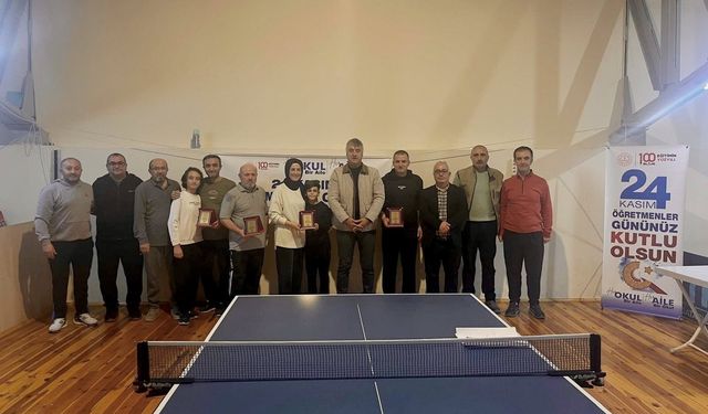 Amasya'da masa tenisi turnuvası yapıldı