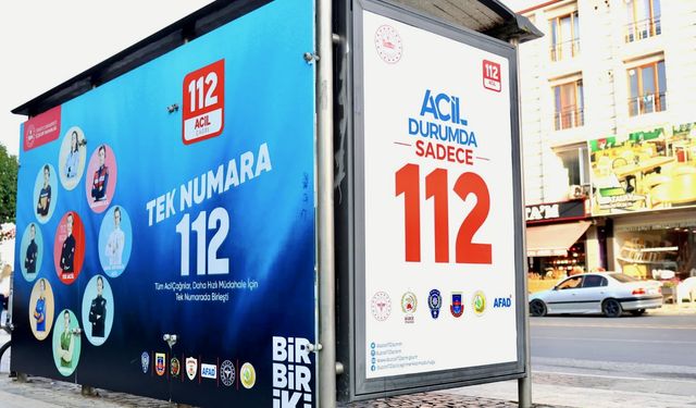 Düzce'de '112 Acil Çağrı Durağı' oluşturuldu