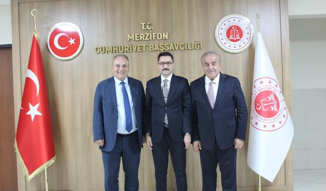 HSK ve Yargıtay üyeleri Merzifon Adliyesi'ni ziyaret etti