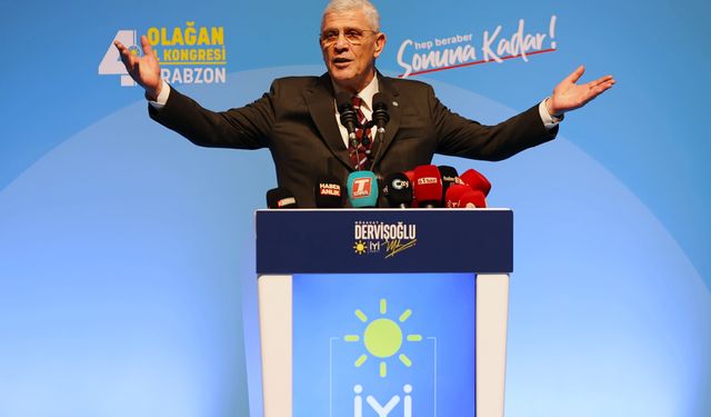 İYİ Parti Genel Başkanı Dervişoğlu, partisinin Trabzon İl Kongresi'nde konuştu: