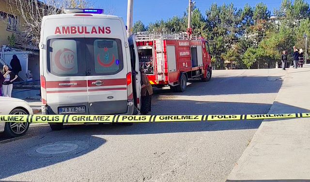 Karabük'te çıkan ev yangını söndürüldü