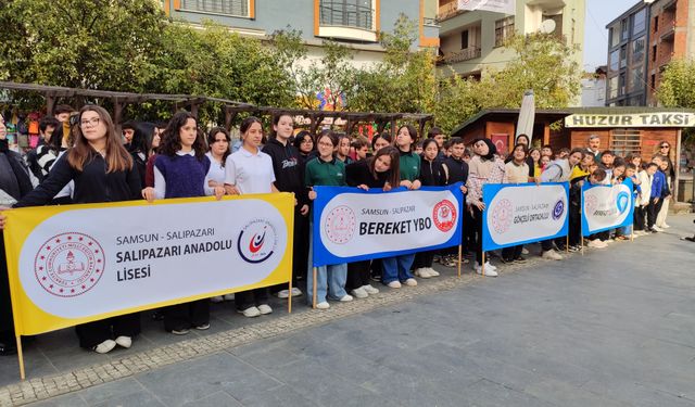 Salıpazarı ve Vezirköprü'de 24 Kasım Öğretmenler Günü kutlandı